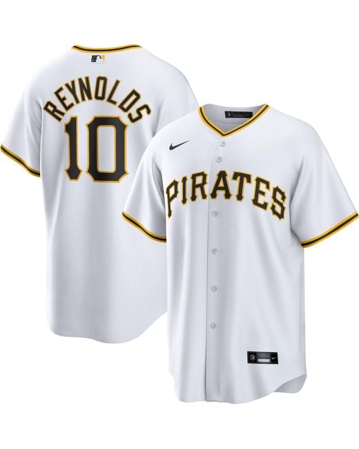 Nike Pittsburgh Pirates #10 Bryan Reynolds White Cool Base Jersey->pittsburgh pirates->MLB Jersey